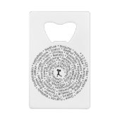 トレーニング- Crossfitインスパイアデザインへの愛 クレジットカード栓抜き (裏面)