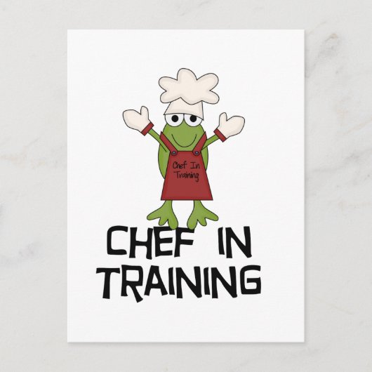 トレーニングTシャツとギフトのシェフ ポストカード (正面)