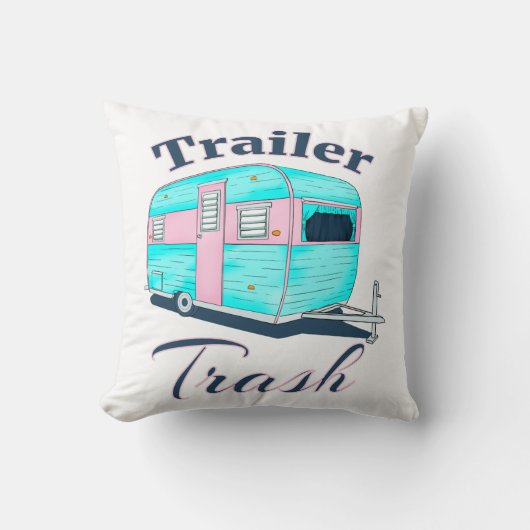 トレーラおもしろいーゴミRVキャンピング クッション (正面)
