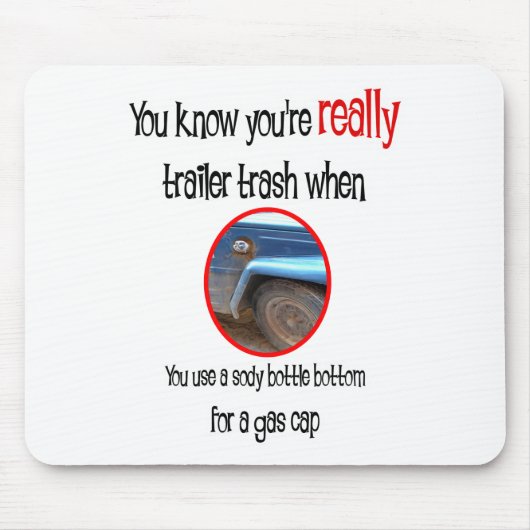 トレーラおもしろいーパークシャツとギフト マウスパッド (正面)