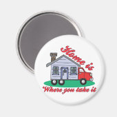 トレーラおもしろいーパークシャツとギフト マグネット (正面/裏面)