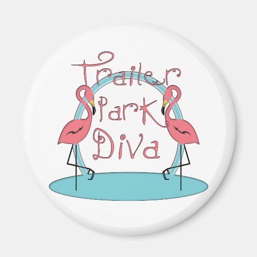 トレーラおもしろいーパークシャツとギフト マグネット (正面)