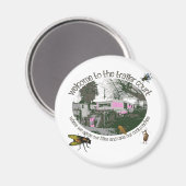 トレーラおもしろいーパークシャツとギフト マグネット (正面/裏面)