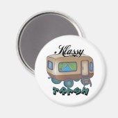 トレーラおもしろいーパークシャツとギフト マグネット (正面/裏面)