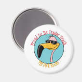 トレーラおもしろいーパークシャツとギフト マグネット (正面/裏面)