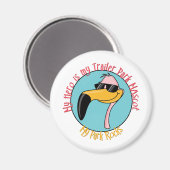 トレーラおもしろいーパークシャツとギフト マグネット (正面/裏面)