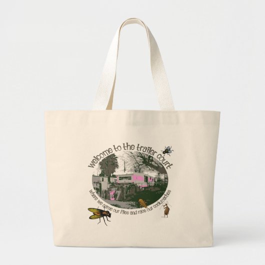 トレーラおもしろいーパークシャツとギフト ラージトートバッグ (正面)