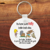 トレーラおもしろいーパークシャツ キーホルダー (正面)