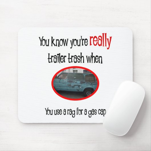 トレーラおもしろいーパークシャツ マウスパッド (マウス)