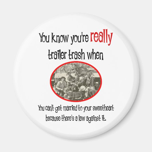 トレーラおもしろいーパークシャツ マグネット (正面)