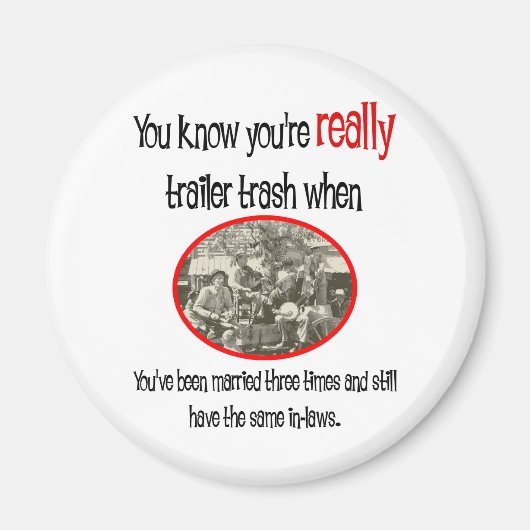 トレーラおもしろいーパークシャツ マグネット (正面)