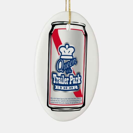 トレーラパークビールオーナメントの王か女王 セラミックオーナメント (右)