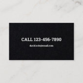 トレーラーのジャンク削除のダンプ 名刺 (裏面)