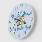 トレーラーのフードのキャンピングカーの時計 ラージ壁時計 (傾斜)