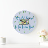トレーラーのフードのキャンピングカーの時計 ラージ壁時計 (ホーム)