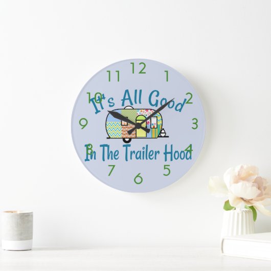 トレーラーのフードのキャンピングカーの時計 ラージ壁時計 (ホーム)