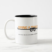 トレーラーのマグを持って来て下さい ツートーンマグカップ (左)