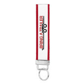 トレーラーのロゴKeychainを持って来て下さい リストバンドキーホルダー (鍵ボトム)