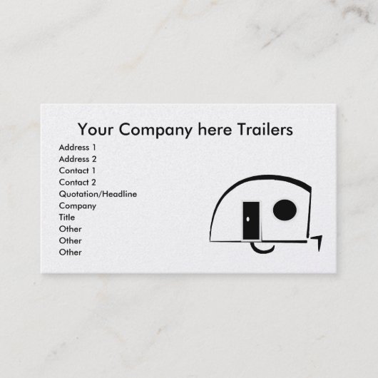 トレーラーの名刺 名刺 (正面)