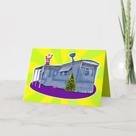 トレーラーの屑のクリスマスカード シーズンカード (正面)