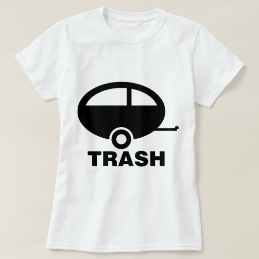 トレーラーの屑の~ RV旅行キャンプ Tシャツ (デザイン正面)