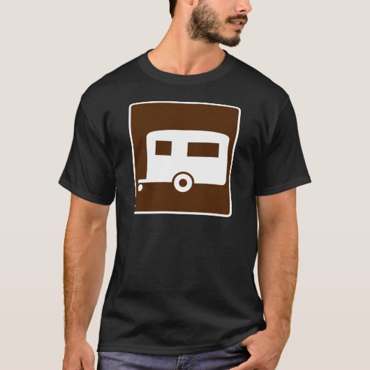トレーラーの道路標識 Tシャツ (正面)