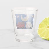トレーラーやトラックや眠🛻い😴月 ショットグラス (裏面)