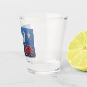 トレーラーやトラックや眠🛻い😴月 ショットグラス (右)