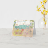 トレーラーアートシャスタビーチキャンプ カード (黄色い花)