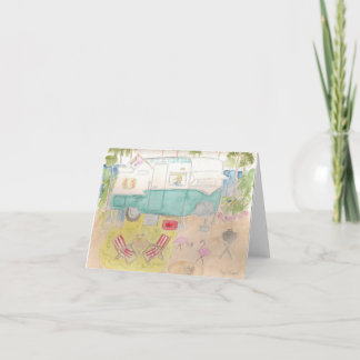 トレーラーアートシャスタビーチキャンプ カード