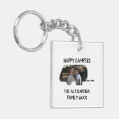 トレーラーカスタムキャラバンファミリー写真ハッピーキャンパー キーホルダー (正面左)