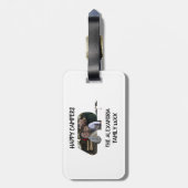 トレーラーカスタムキャラバンファミリー写真ハッピーキャンパー ラゲッジタグ (裏面縦)