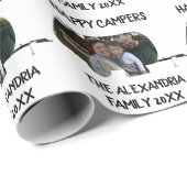 トレーラーカスタムキャラバンファミリー写真ハッピーキャンパー ラッピングペーパー (ロールコーナー)