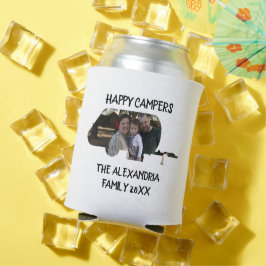 トレーラーカスタムキャラバンファミリー写真ハッピーキャンパー 缶クーラー