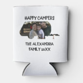 トレーラーカスタムキャラバンファミリー写真ハッピーキャンパー 缶クーラー (正面)