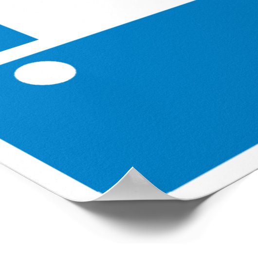 トレーラーキャンピングハイウェイサイン ポスター (角)