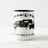 トレーラーゴミ馬トレーラーマグ ツートーンマグカップ (中央)