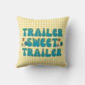 トレーラースイートトレーラーイエローハーレクイン クッション (裏面)