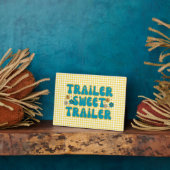 トレーラースウィートトレーラーイエローハーレクイン卓上 フォトプラーク (側面)