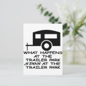 トレーラーパークで起こったことは、 ポストカード (スタンド正面)