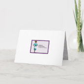 トレーラーパークのグリーティングカードのクリスマス サンキューカード (裏面)