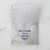 トレーラーパークのグリーティングカードのクリスマス サンキューカード (内部)