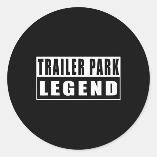 トレーラーパークの伝説 楽しい2 ラウンドシール (正面)