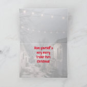 トレーラーパーククリスマスカード サンキューカード (内部)