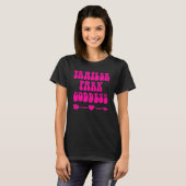 トレーラーパーク女神ピンク文字 Tシャツ (正面フル)