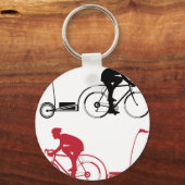 トレーラー付きサイクリスト キーホルダー (正面)