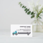 トレーラー付きトラクター – ファーム供給シンプル白 名刺 (スタンド正面)