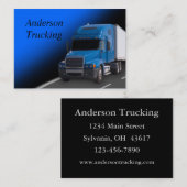 トレーラー付きブルーセミトレーラー、名刺 名刺 (正面/裏面)