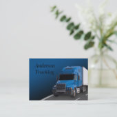 トレーラー付きブルーセミトレーラー、名刺 名刺 (スタンド正面)