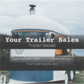 トレーラー販売会社の車両広告事業 シール (正面)